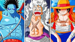 monkey D' Luffy's all forms (pirate king, sun god...)