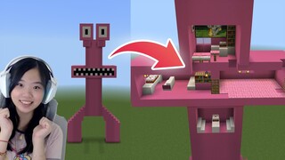 Rumah Pink Rainbow Friends Di Minecraft!