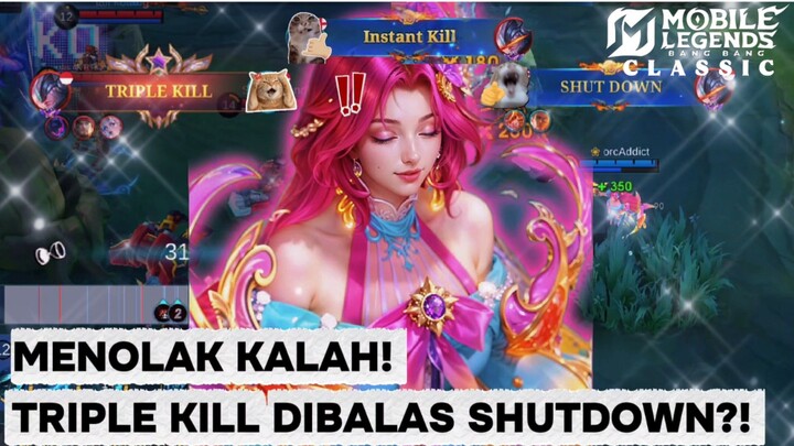 MODAL NEKAT! 🌊 KADITA BALAS TRIPLE KILL Musuh Dengan TRIPLE SHUTDOWN! ⚡🥶
