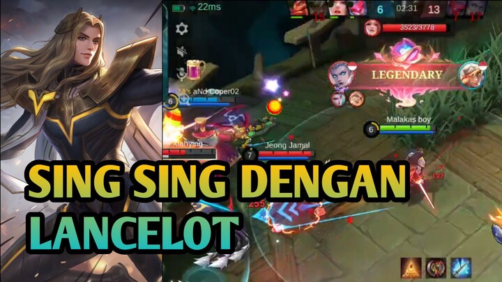 MENCOBA LANCELOT DI BRAWL | GAMEPLAY LANCELOT MLBB