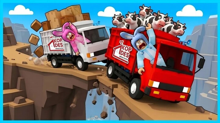 MIPAN & ZUZUZU Balapan Antar Sapi Naik Truk Kopdes Dan Lewati Jalanan Berbahaya!