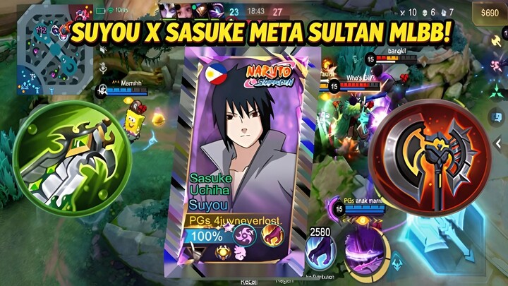 SUYOU x SASUKE NEW META MLBB! 💰 Build GILA 2025 — 100% Win, AOE + Burst, Lawan Auto Panic! 🤯🔥