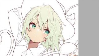 [Proses ilustrasi] Koishi Komeiji