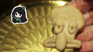 Nhiệt độ dầu là 170 độ. Ngay khi cho bạch tuộc vào, da của nó sẽ mở ra hahahaha!