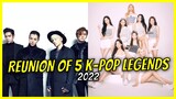 Five 2nd Generation Kpop Groups That Had A Reunion or Comeback in 2022