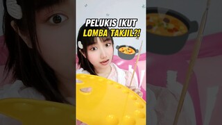 PELUKIS IKUT LOMBA TAKJIL?!! 😱🍲 #RamadanOnShorts2024 #LukiSama #OliviaValent