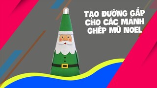 Trọng Nguyên | Tạo đường gấp cho các mảnh ghép mũ noel
