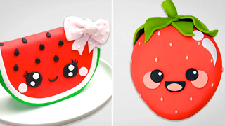 การรวบรวมเค้กผลไม้ที่น่าตื่นตาตื่นใจ 🍉🍰 ไอเดียตกแต่งเค้ก Fondant ที่สวยงาม