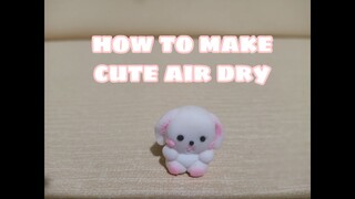 EASY CUTE RABBIT - DIY AIR DRY CLAY RABBIT || KIDS LOVE IT