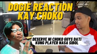 DOGIE REACTION NAKITA NIYA OLD PLAYER NA SI CHOKO SA SIBOL