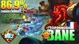 Bane Perfect Skill Control!! 86.9% Current WinRate! | Top 1 Global Bane Gameplay By Redstone ~ MLBB
