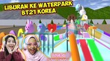 Reaksi Ani Nurhayani & Nafisa Fidela LIBURAN KE WATERPARK BT21 KOREA | Sakura School Simulator