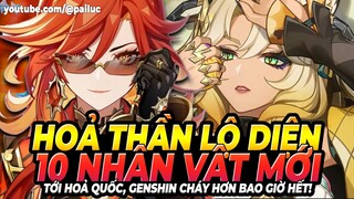 Hoả Thần Chính Thức Lộ Diện! 10 Nhân Vật Mới Đẹp Long Lanh Tại Hoả Quốc! Code Genshin X Duolingo