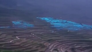 新官上任，村长为我们村申请的梯田装灯项目