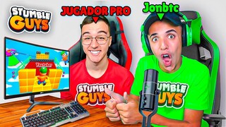 JUGADOR PRO me ENSEÑA TRUCOS SECRETOS de STUMBLE GUYS... 😱
