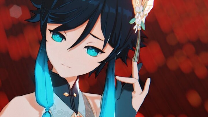 [Genshin Impact MMD] Anh ấy hát về việc gặp lại một người bạn cũ ở đất lạ [Wendy·Yunjianyue]