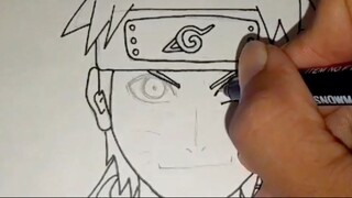 NARUTO 4 SPEED DRAWING #BESTOFBEST