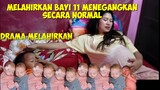 Viral melahirkan bayi 11 secara normal | Viral gave birth to 11 babies normally