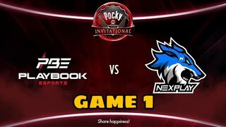 (GAME 1) NEXPLAY SOLID VS PLAYBOOK ESPORTS | POCKY TOURNAMENT | MLBB!