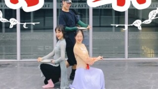 【Bai Xiaobai】Fresh round fan dance "Looking for Tea" full version choreography practice room