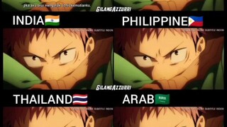 Jujutsu kaisen dub Arab Thai India Philippines English