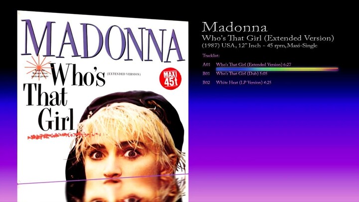 Madonna (1987) Who's That Girl (Extended Version) [12' Inch - 45 RPM - Maxi-Single]