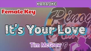 It's Your Love by Tim McGrew (Karaoke : Female Key)