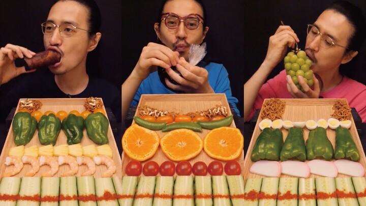 Thầy giáo Sato Mukbang ASMR 🥒🥒🥒 | TikTok 91