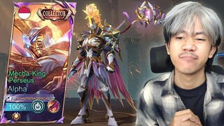 REVIEW SKIN COLLECTOR ALPHA MECHA KING PERSEUS - Mobile legends