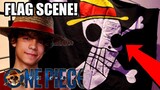 Netflix One Piece Live Action Luffy Draws the Flag Behind the Scenes!