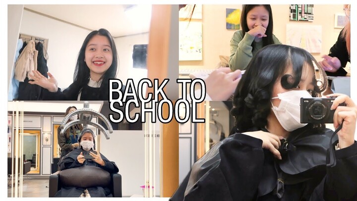 Uốn tóc kiểu Hàn | Bắt đầu kì học mới | Back to school | Du học sinh Hàn Quốc | Ly Nguyễn