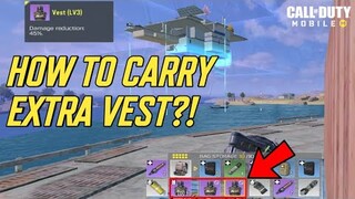 *TRICKS* HOW TO CARRY EXTRA VEST in Battle Royale? | COD MOBILE