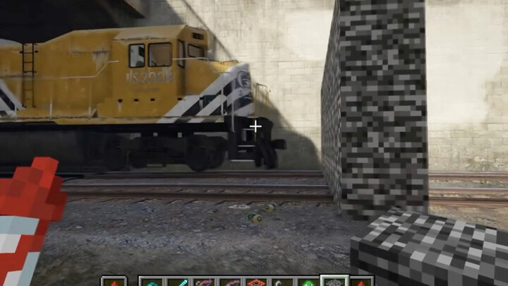 The Battle of the Century: A Train in GTA vs. Bedrock in Minecraft