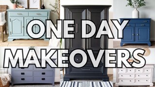 How to Paint Furniture the EASY WAY 👉 9 All IN ONE Paint Makeovers