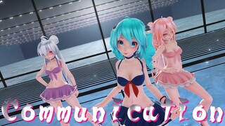 ≡MMD≡ MikuxLukaxHaku - コミュニケーション / Communication [4KUHD60FPS][Camera DL- WAV DL]