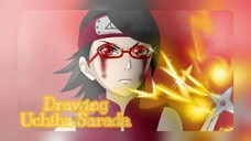 Uchiha Sarada & Mangekyou Saringan 😘✨ Fanart