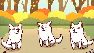 three wolves