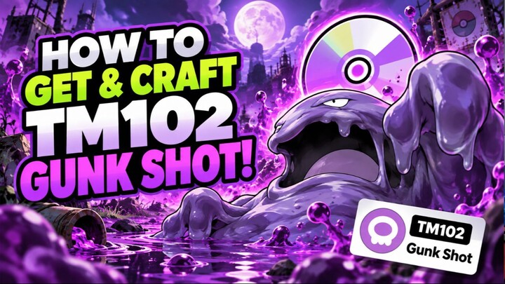 How to Get & Craft TM 102 GUNK SHOT in Pokémon Scarlet & Violet!