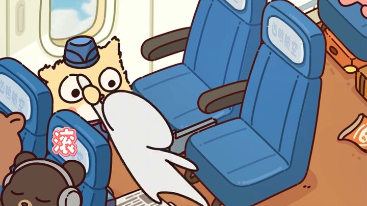 Angry flight attendant