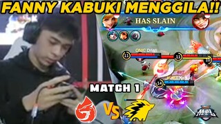 FANNY NERF GA BERLAKU BUAT KABUKI!! ONIC DIBIKIN GA BERKUTIK!! - AURA VS ONIC MATCH 1 MPL PLAYOFF S9