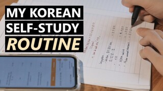 Thói quen tự học và sử dụng tiếng Hàn hàng ngày của mình | My Korean Self-Study Routine | Kira