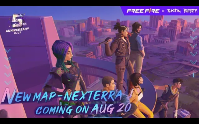 Free Fire ครบรอบ 5 ปี ข้อมูลเพิ่มเติมเกี่ยวกับแผนที่ใหม่ Nexterra Garena Free Fire World