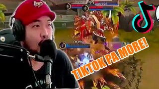 REACTION KO!! MOBILE LEGENDS TIKTOK WTF MOMENTS HAHA