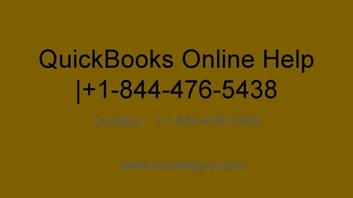 QuickBooks Online Support | +1.866.265.2764