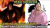 One Piece Chapter 1050: Kaido mamatay sa magma? Adult form momo Bagong shogun ng Wano.