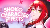 Shoko's Effects Behind Characters / After Effects AMV Edit Tutorial