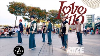 【Z轴舞团】30度高温路演冬日恋歌！大势男团RIIZE最新回归曲Love 119一镜到底翻跳路演