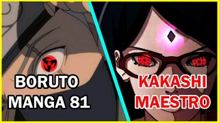 Kakashi el nuevo maestro de Sarada Uchiha | Boruto Manga 81