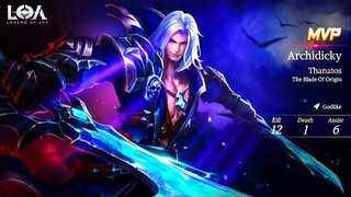 Thanatos The Blade Of Origin Review And Gameplay - Legend Of Ace (LOA)