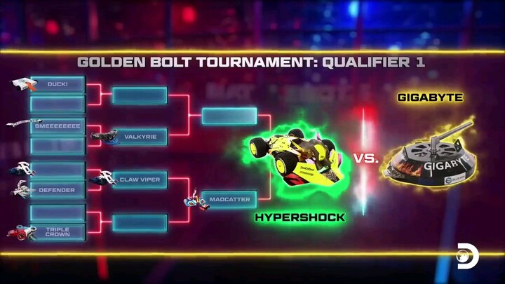 hypershock vs gigabyte#battlebots